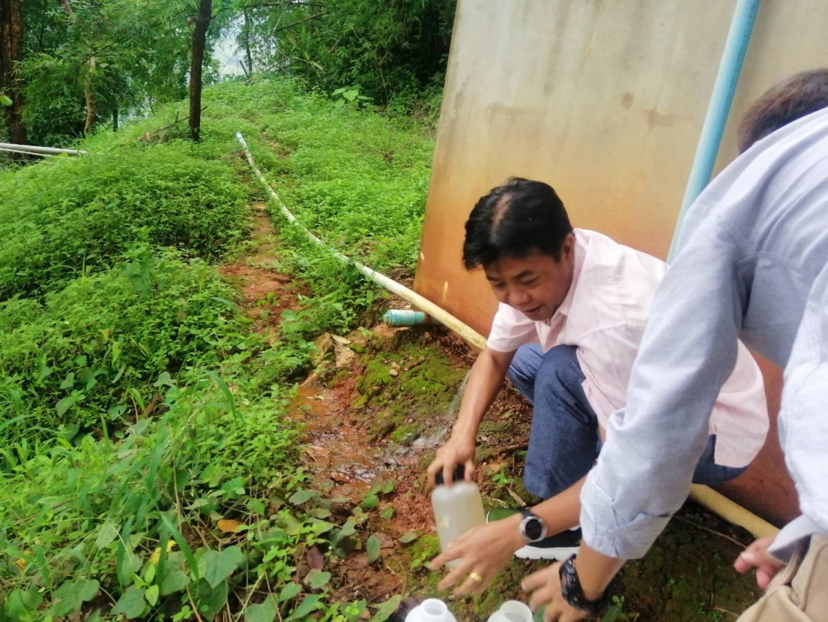 Rajamangala University of Technology Lanna surveied water quality for the construction of water supply systems in the Royal Project.