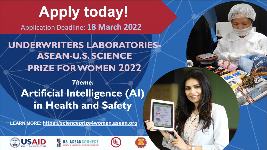The 8th Underwriters Laboratories-ASEAN-U.S. Science Prize for Women 2022