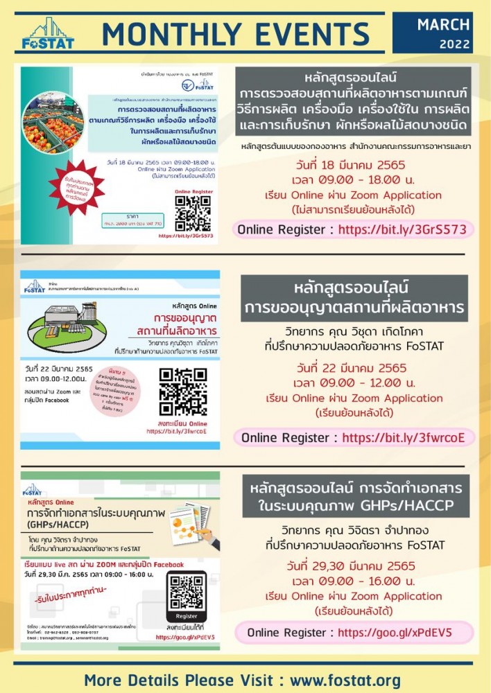 สมาคมวิทยาศาสตร์และเทคโนโลยีทางอาหารแห่งประเทศไทย (FoSTAT)