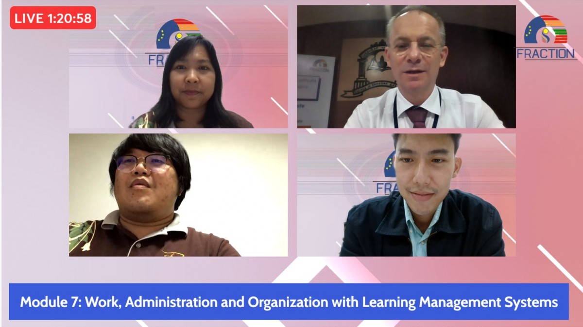 อาจารย์ประจำวิทยาลัยฯ เข้าร่วมเป็นวิทยากรบรรยายหัวข้อ Work, Administration and Organization with Learning Management Systems