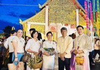 รูปภาพ : ร่วมเป็นเกียรติในพิธีเจริญพระพุทธมนต์อบรมสมโภชบูชาเสาอินทขีล งานประเพณีใส่ขันดอกบูชาเสาอินทขีลประจำปี 2567