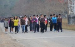 RMUTL,Chiang Rai organized walk activity to honor the royal  2020.