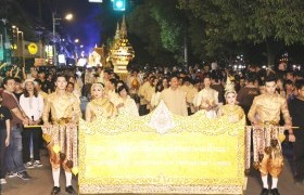Image : RMUTL Krathong Procession “Mangkhala Racha Tai Rom Photha Mahajakriwong got the 1st Runner-up Award