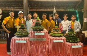 Image : The first runner-up, Krathong contest Loy Krathong Loi Krathong Song Kwae Lae past the year 2019