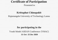 รูปภาพ : พิธีปิดโครงการประชุมสัมมนาระดับนานาชาติออนไลน์ Youth Model ASEAN E-Conference (YMAC) 2020