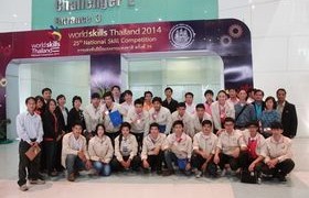 Image : Rajamangala University of Technology Lanna (RMUTL) are victorious at World Skills Thailand 2014