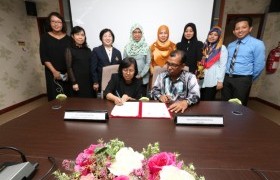 รูปภาพ : พิธีลงนามในบันทึกข้อตกลงทางวิชาการ(MoU) ร่วมกับ Langkawi Tourism Academy ประเทศมาเลเซีย