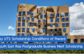 รูปภาพ : ทุนระดับสูงกว่าปริญญาตรี UTS Scholarship Conditions of Award South East Asia Postgraduate Business Merit Scholarship ณ University of Technology Sydney (UTS) ประเทศออสเตรเลีย