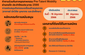 รูปภาพ : เปิดรับข้อเสนอโครงการ Pre-Talent Mobility ประจำปี 2566